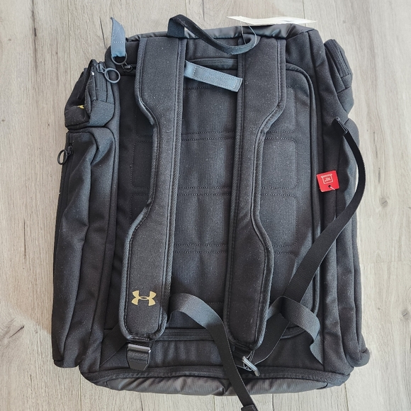 Under Armour UA Project Rock  Backpack Black Gold  1376459 002 - Picture 2 of 11